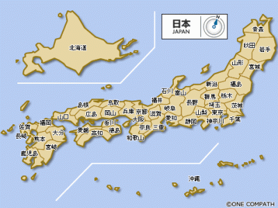 日本地図 都道府県から地図を検索｜マピオン